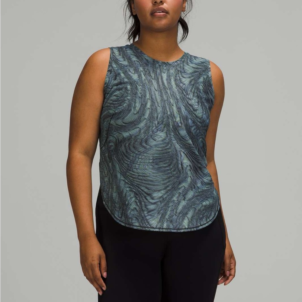 Lululemon High Neck Split Hem Run Tank